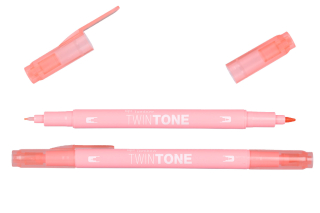 Tombow Doppelfasermaler TWINTONE, peach pink