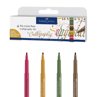 Kalligrafie Pens mit Keilspitze, 4er Set