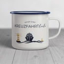 Emaille-Tasse "Kreuzfahrt Liebe"